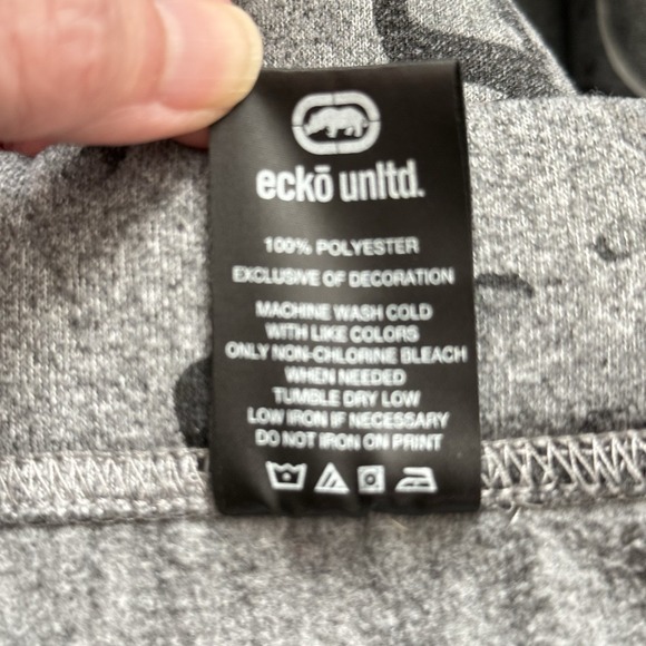 Ecko Unltd Camo Logo Jogger Pants Men's Gray/black Large - Picture 7 of 16